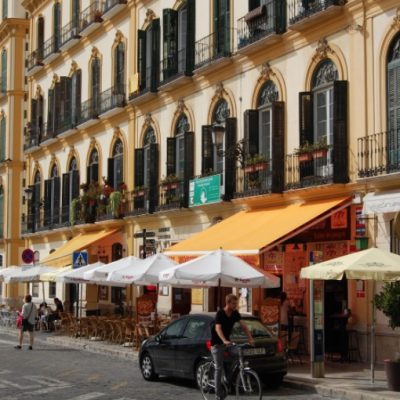 Calles de Málaga para acciones en la calle