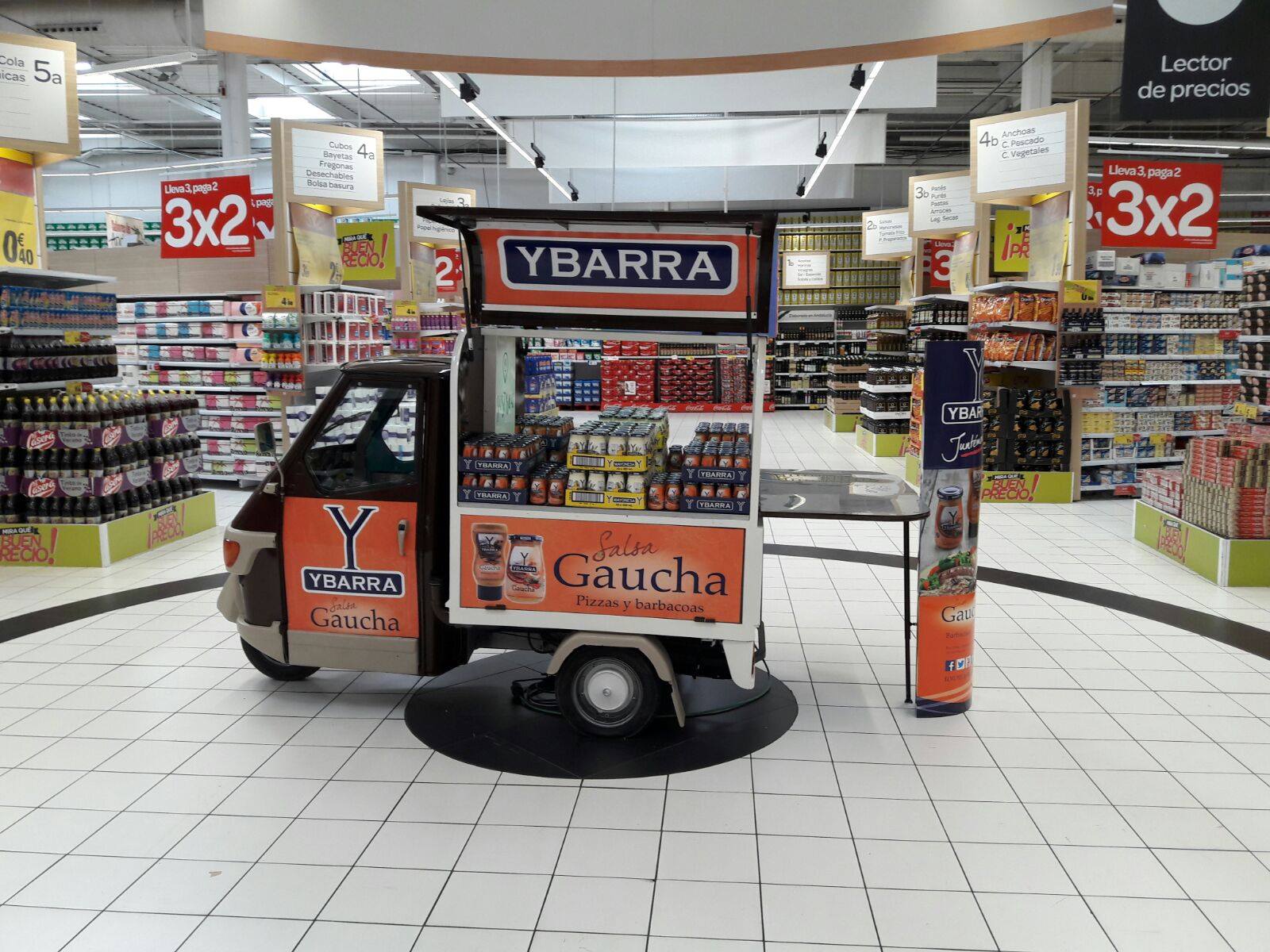 Acción de Trade Marketing de Ybarra en un centro comercial